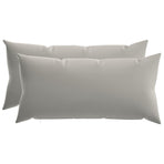 Cushion with Pillow HEERLEN 2 pcs Grey Polyester