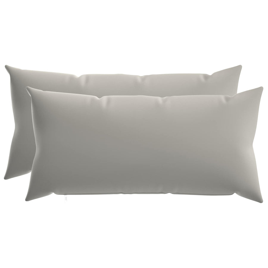 Cushion with Pillow HEERLEN 2 pcs Grey Polyester