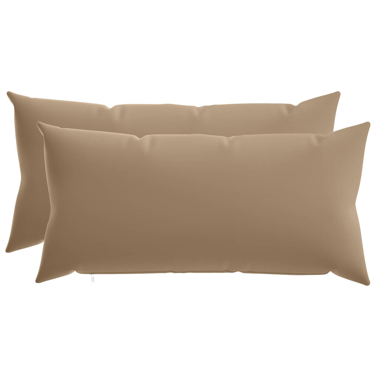 Cushion with Pillow HEERLEN 2 pcs Taupe Polyester