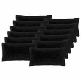 Cushion with Pillow HEERLEN 2 pcs Black PV Fleece