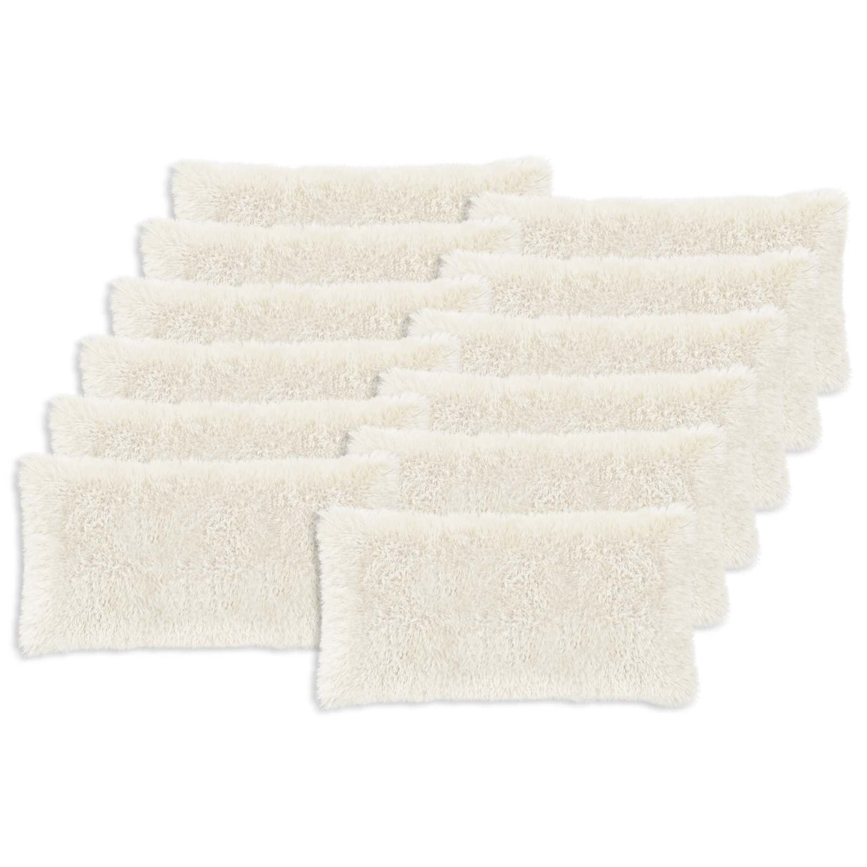 Cushion with Pillow HEERLEN 2 pcs White PV Fleece