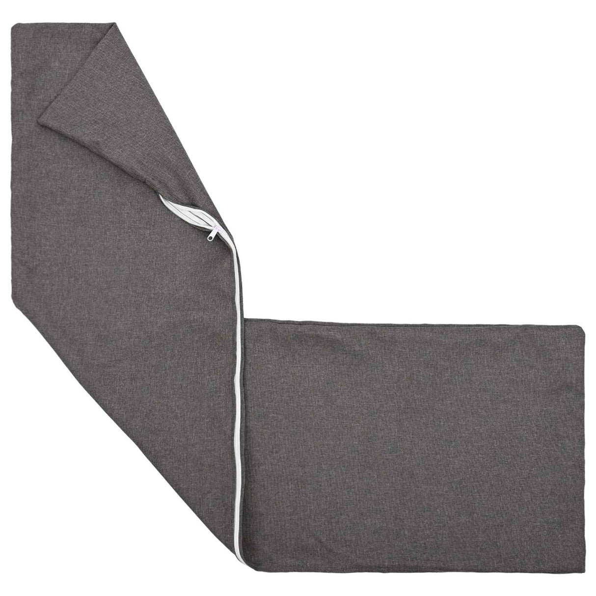 Cushion with Pillow HEERLEN Light Grey 40 x 145 cm Fabric