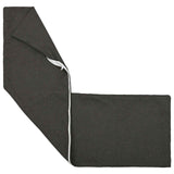 Cushion with Pillow HEERLEN 2 pcs Dark Grey Fabric - Side View