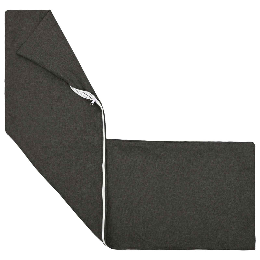 Throw Pillow 2 pcs HEERLEN Dark Grey 40 x 145 cm Fabric