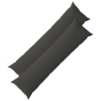 Throw Pillow 2 pcs HEERLEN Dark Grey 40 x 145 cm Fabric
