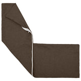 Cushion with Pillow HEERLEN 2 pcs Taupe Fabric - Side View