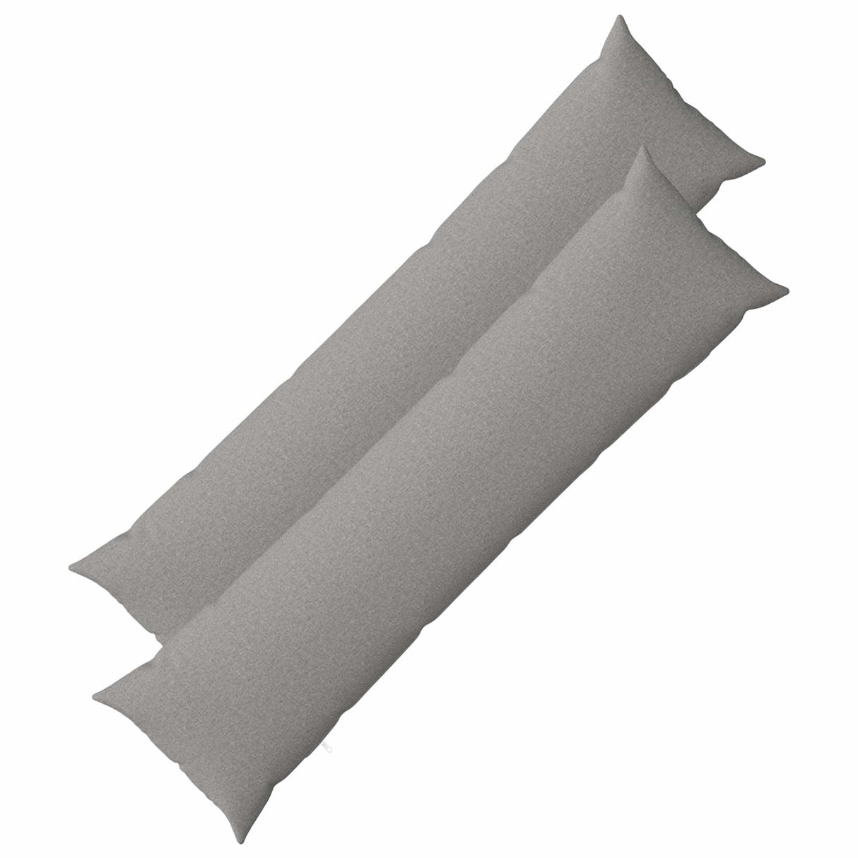 Cushion with Pillow HEERLEN 2 pcs Cloud Grey Fabric