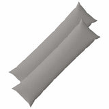 Cushion with Pillow HEERLEN 2 pcs Cloud Grey Fabric
