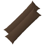 Throw Pillow 2 pcs HEERLEN Brown 40 x 145 cm Fabric