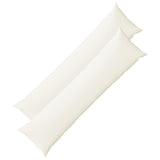 Cushion with Pillow HEERLEN 2 pcs White Fabric