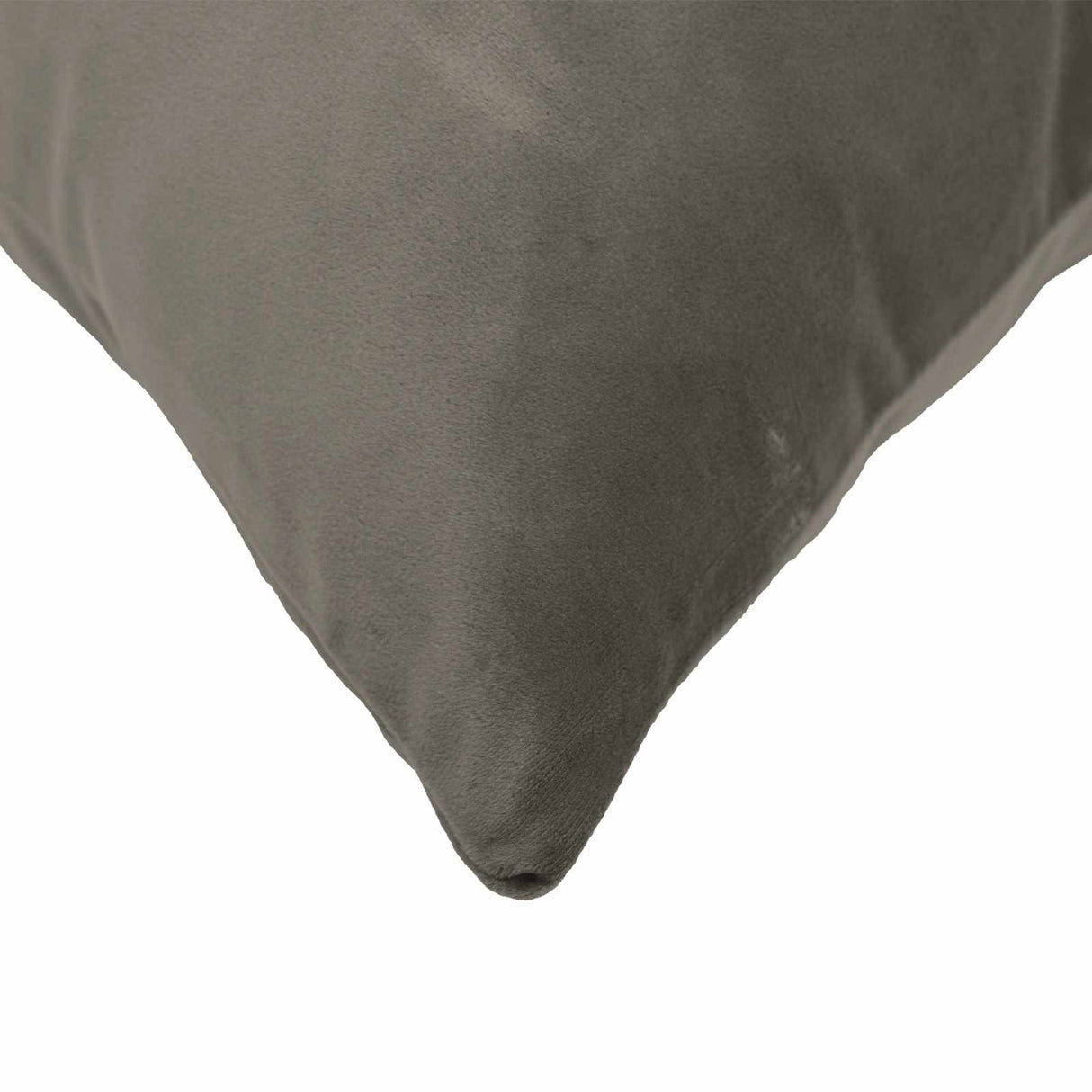 Cushion with Pillow HEERLEN Light Grey 40 x 145 cm Velvet