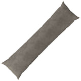 Cushion with Pillow HEERLEN Light Grey 40 x 145 cm Velvet