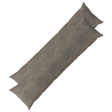Cushion with Pillow HEERLEN 2 pcs Light Grey Velvet
