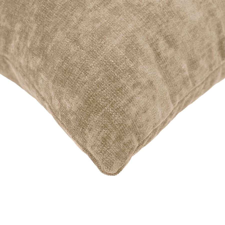 Throw Pillow HEERLEN Taupe 40 x 145 cm Chenille Fabric