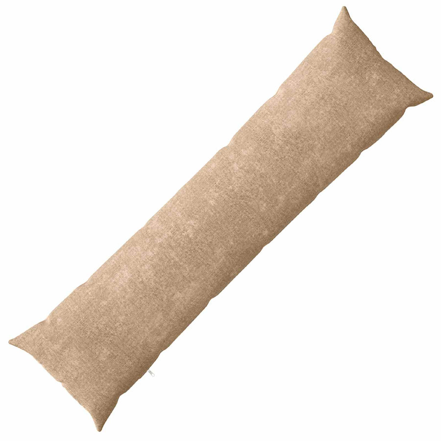 Throw Pillow HEERLEN Taupe 40 x 145 cm Chenille Fabric