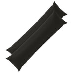 Cushion with Pillow HEERLEN 2 pcs Black Polyester