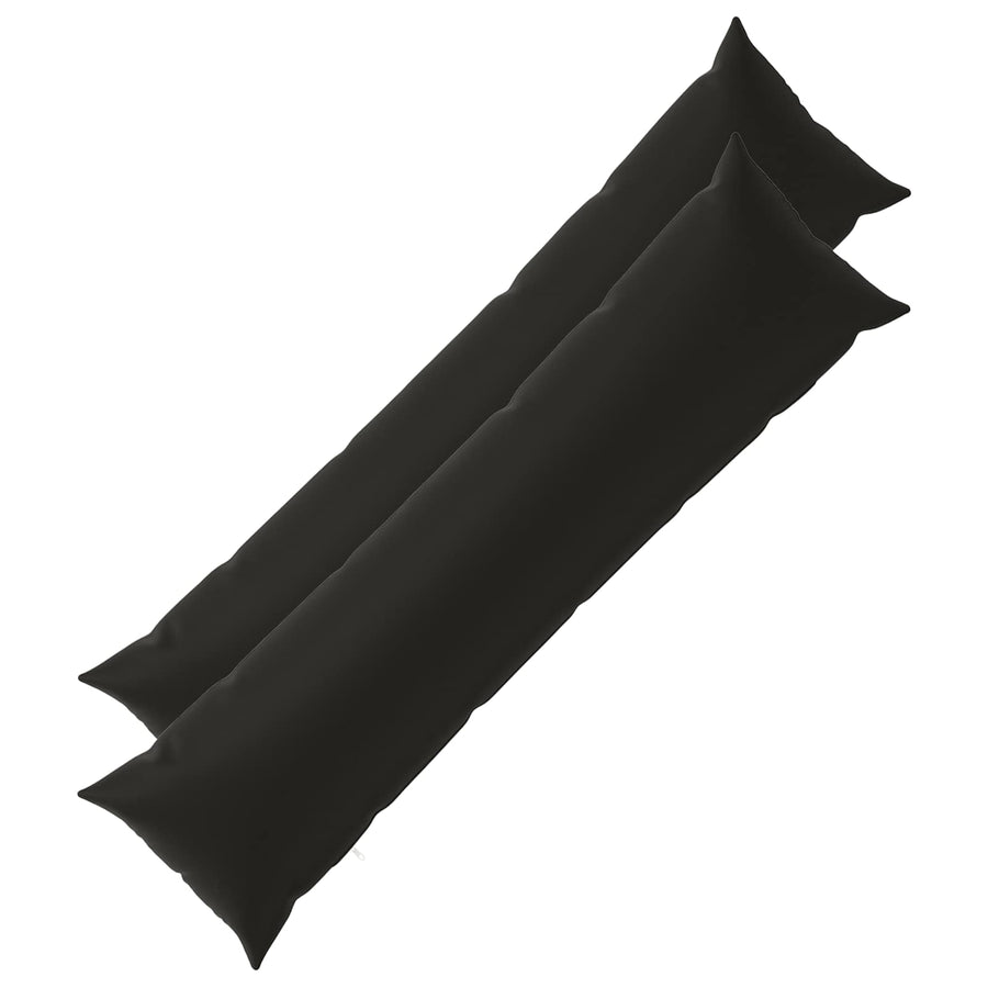 Cushion with Pillow HEERLEN 2 pcs Black Polyester