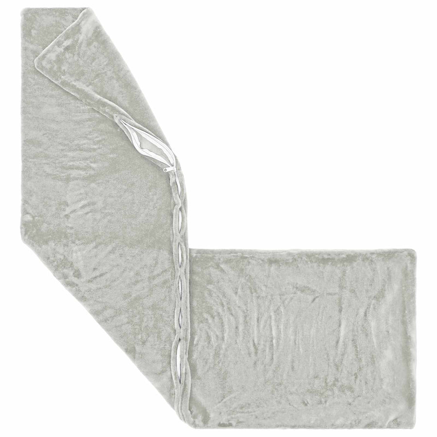 Throw Pillow HEERLEN Light Grey 40 x 145 cm Flannel