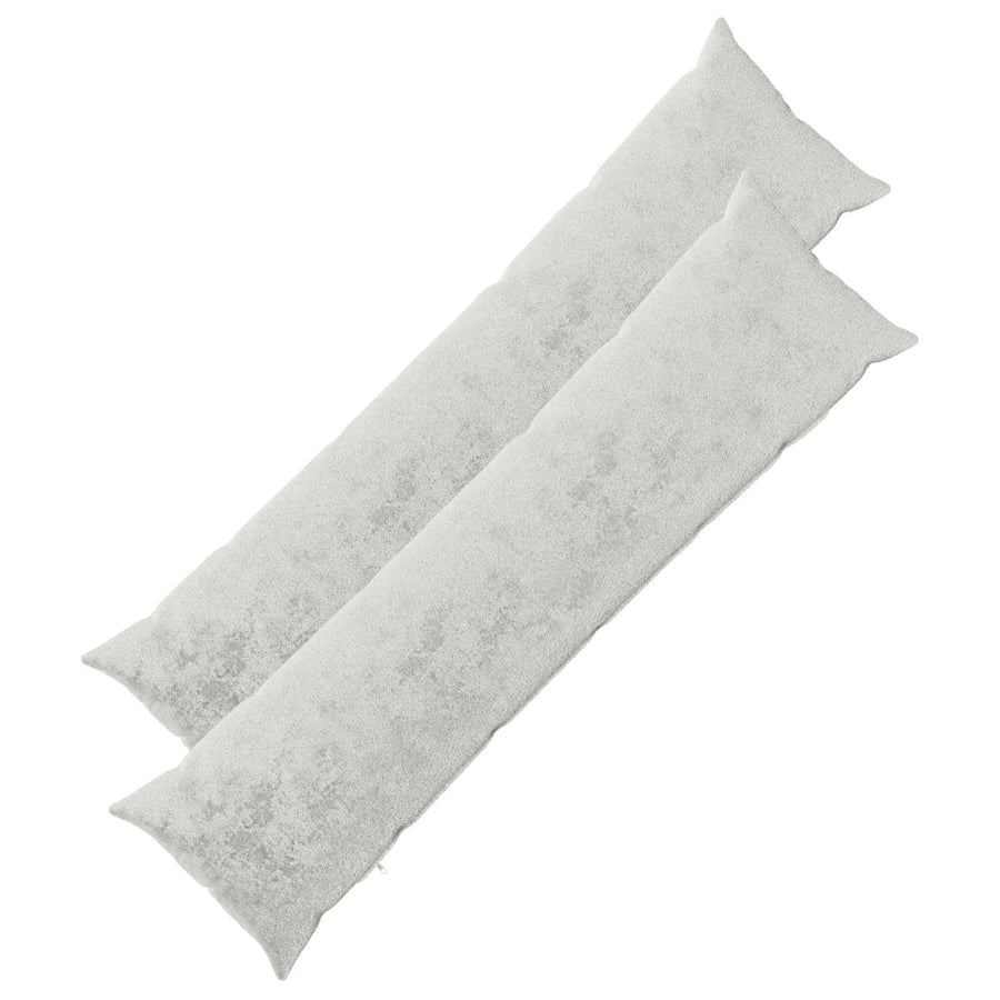 Throw Pillow 2 pcs HEERLEN Light Grey 40 x 145 cm Flannel