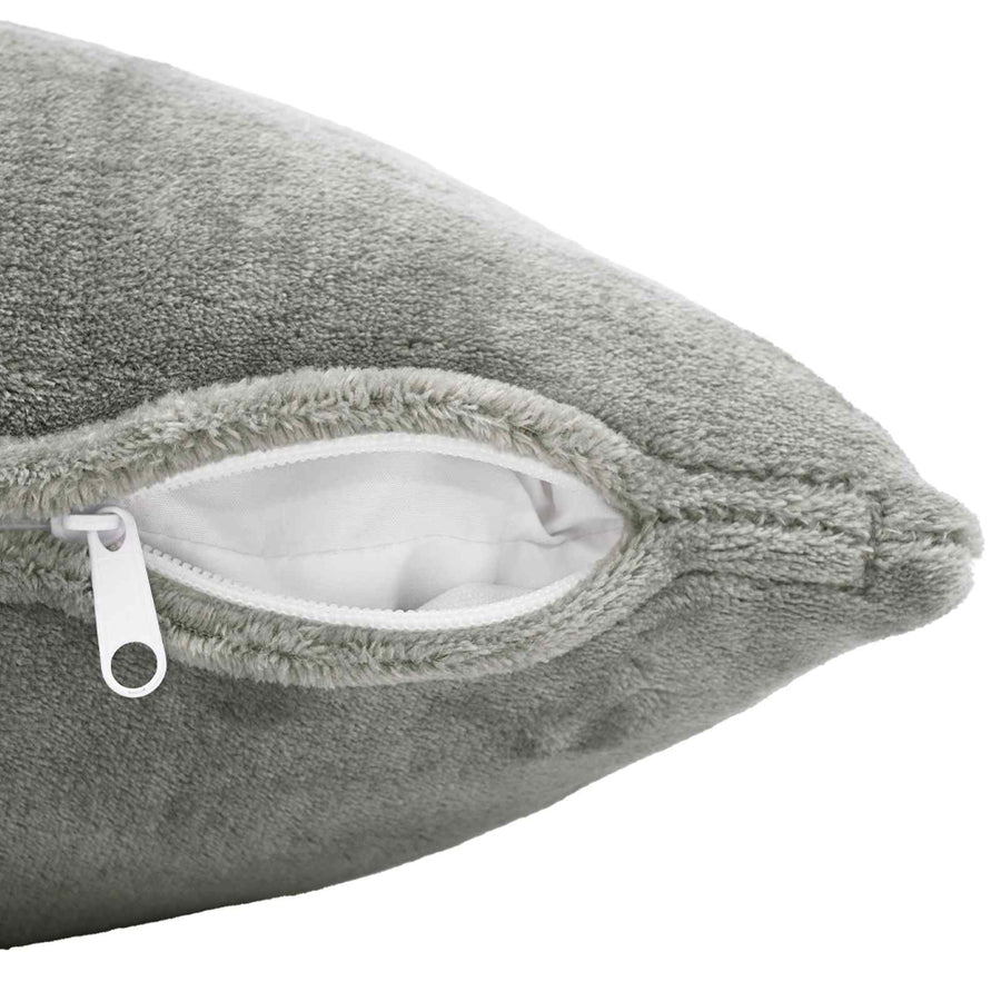 Throw Pillow HEERLEN Dark Grey 40 x 145 cm Flannel