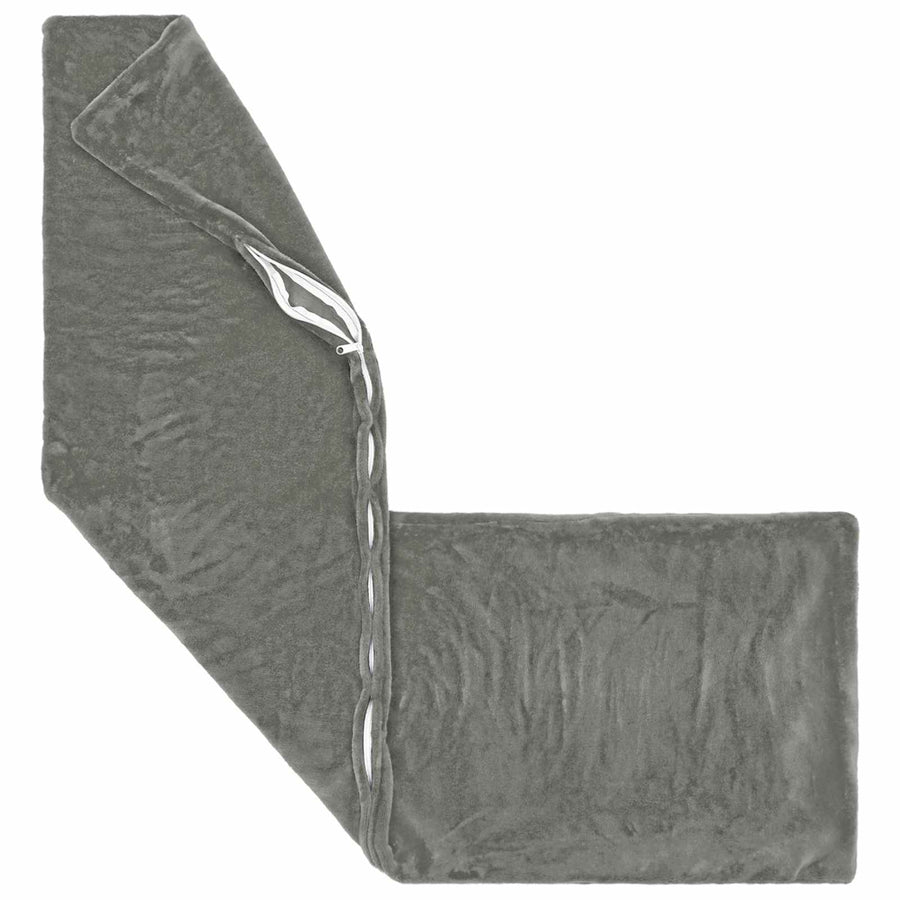 Throw Pillow HEERLEN Dark Grey 40 x 145 cm Flannel