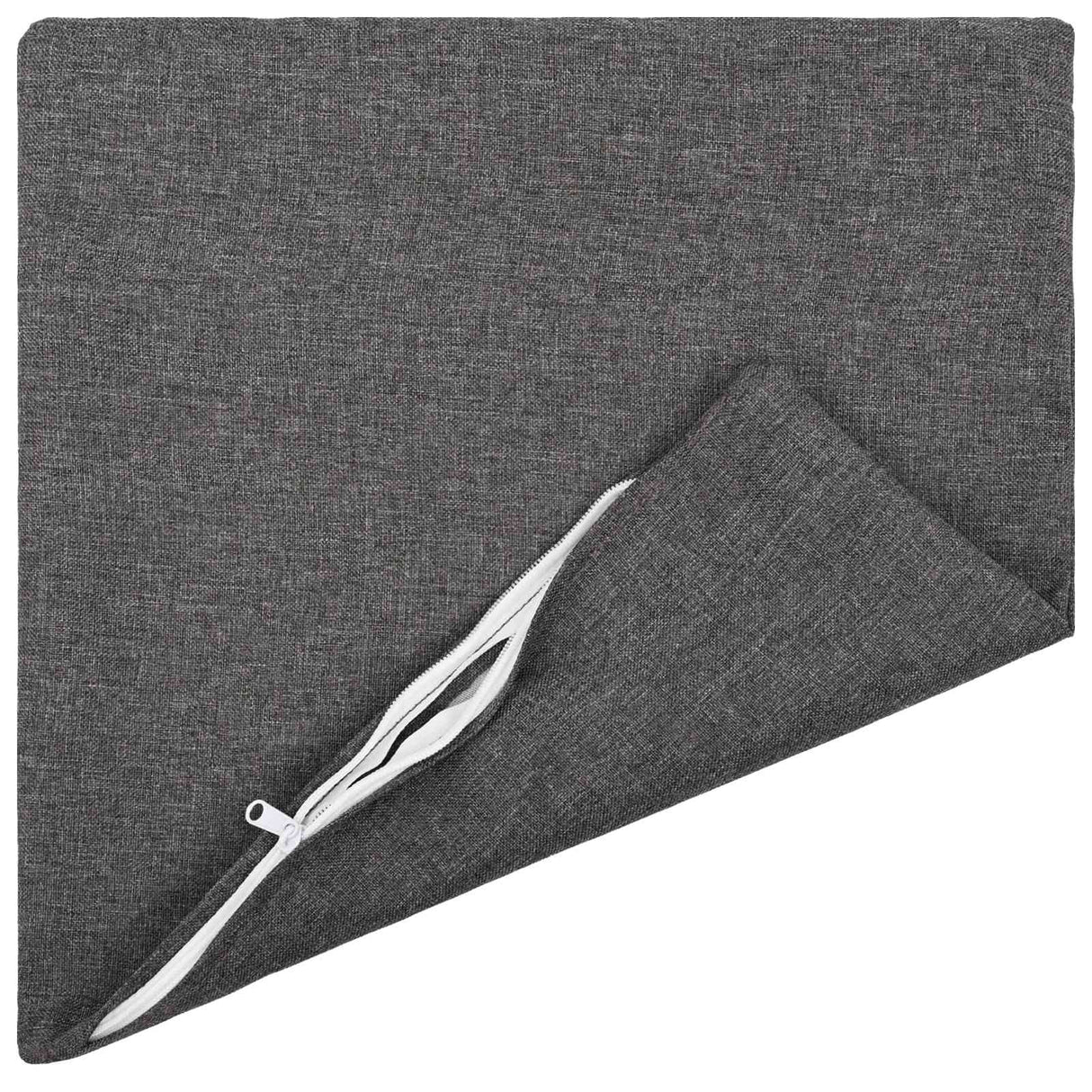 Cushion with Pillow HEERLEN 6 pcs Light Grey Fabric