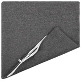 Cushion with Pillow HEERLEN 6 pcs Light Grey Fabric