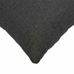 Cushion with Pillow HEERLEN 2 pcs Dark Grey Fabric