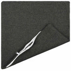 Cushion with Pillow HEERLEN 2 pcs Dark Grey Fabric
