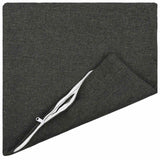 Cushion with Pillow HEERLEN 6 pcs Dark Grey Fabric - Side View