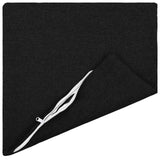 Cushion with Pillow HEERLEN 6 pcs Black Fabric - Side View