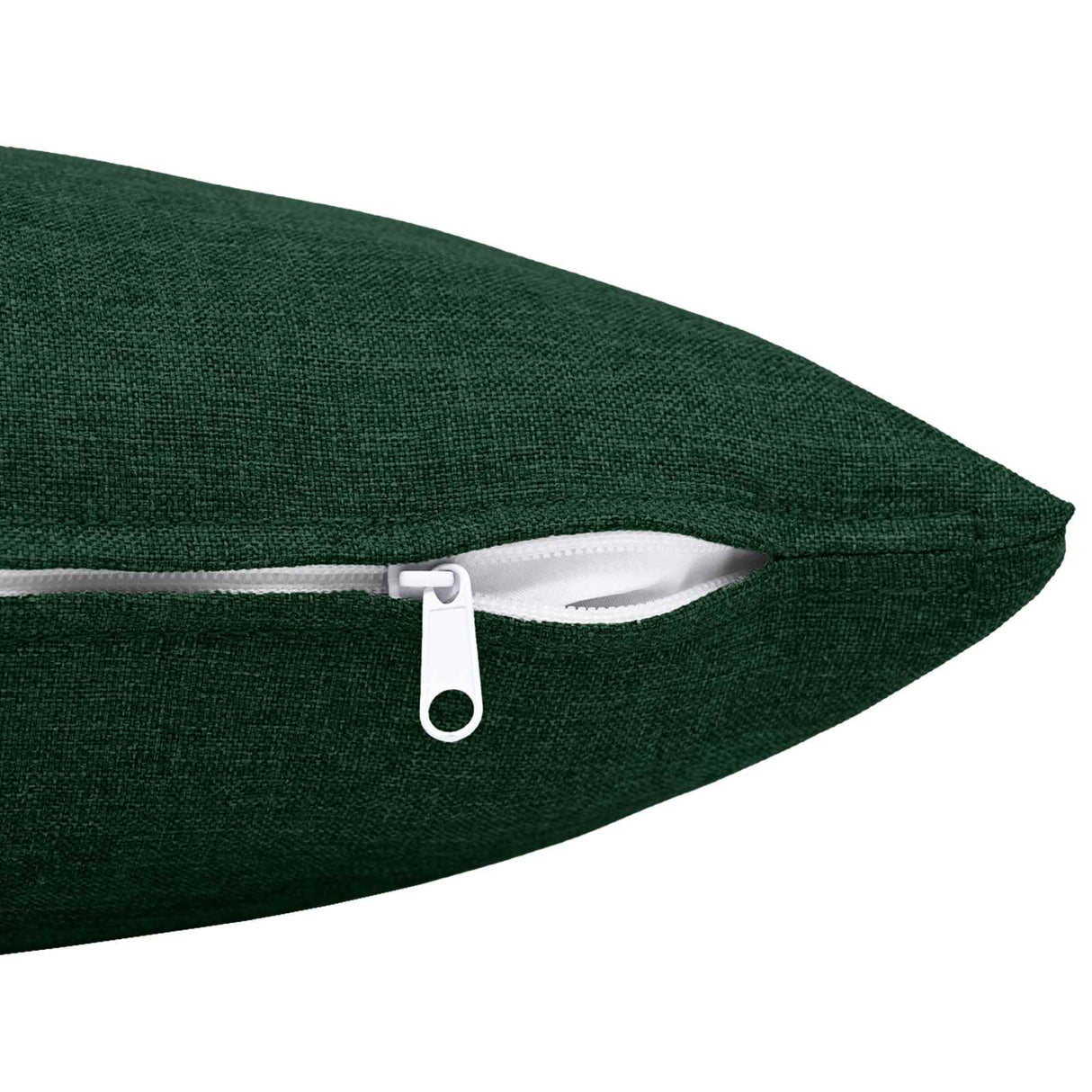 Cushion with Pillow HEERLEN 2 pcs Dark Green Fabric