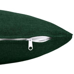 Cushion with Pillow HEERLEN 2 pcs Dark Green Fabric