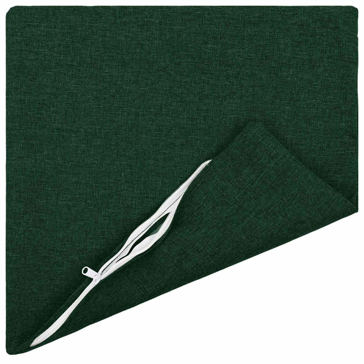 Cushion with Pillow HEERLEN 2 pcs Dark Green Fabric