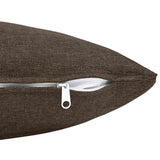 Cushion with Pillow HEERLEN 2 pcs Taupe Fabric