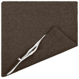 Cushion with Pillow HEERLEN 2 pcs Taupe Fabric - Side View