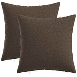 Cushion with Pillow HEERLEN 2 pcs Taupe Fabric