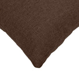 Cushion with Pillow HEERLEN 6 pcs Brown Fabric - 45-Degree Angle