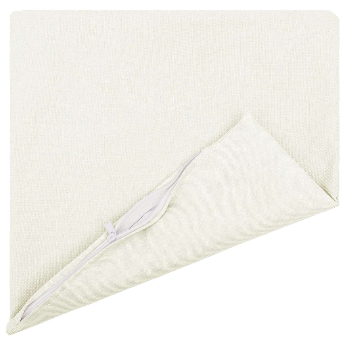 Cushion with Pillow HEERLEN 2 pcs White Fabric