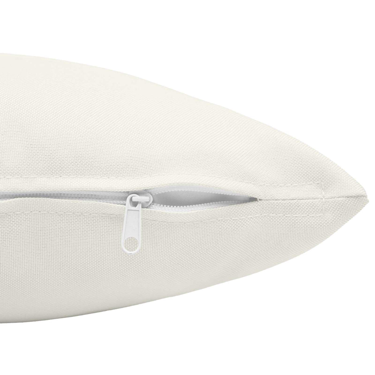 Cushion with Pillow HEERLEN 6 pcs White Fabric
