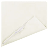 Cushion with Pillow HEERLEN 6 pcs White Fabric - Side View