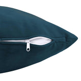 Cushion with Pillow HEERLEN 12 pcs Blue Velvet - 45-Degree Angle