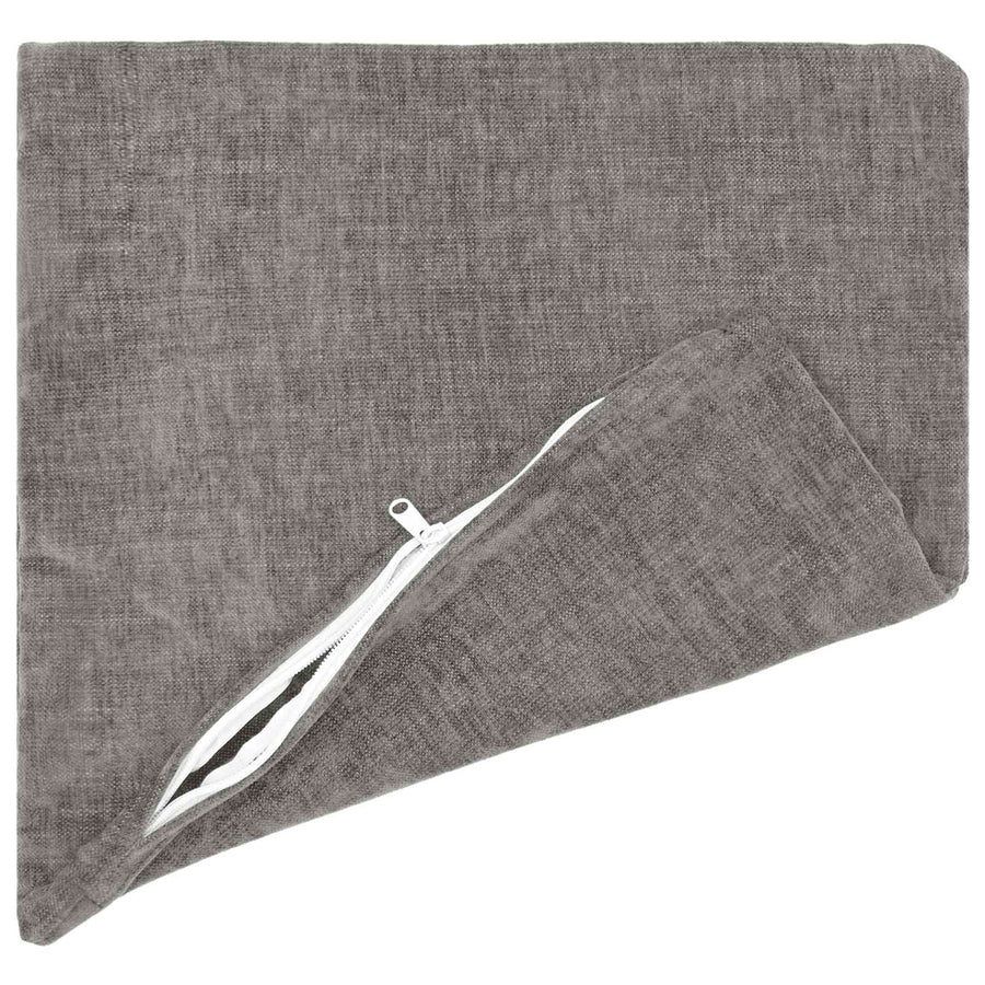 Throw Pillow 6 pcs HEERLEN Dark Grey 45 x 45 cm Chenille Fabric