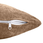 Throw Pillow 2 pcs HEERLEN Brown 45 x 45 cm Chenille Fabric
