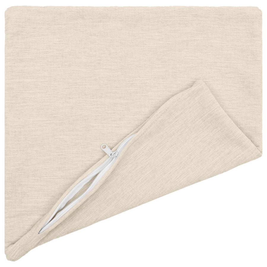 Cushion 6 pcs HEERLEN Cream 45 x 45 cm Chenille Fabric