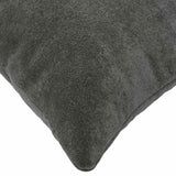 Cushion with Pillow HEERLEN 2 pcs Anthracite Microfiber Fleece - Top-Down View