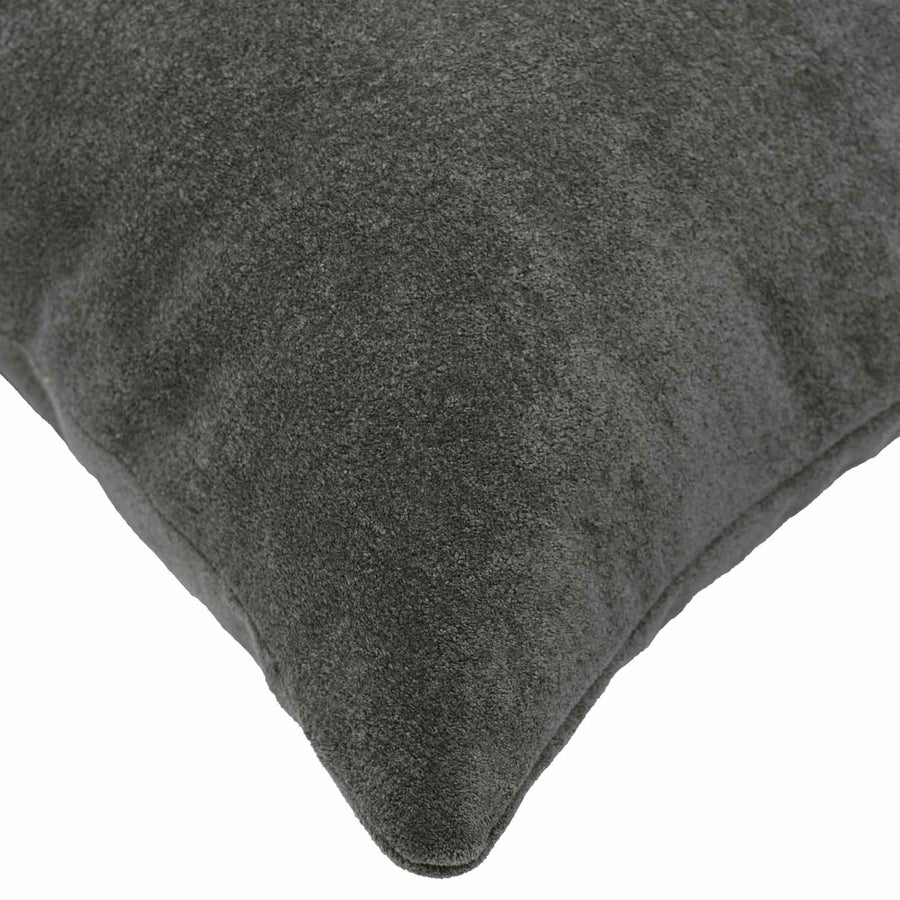 Cushion 2 pcs HEERLEN Anthracite 45 x 45 cm Microfiber Fleece