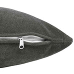 Cushion 2 pcs HEERLEN Anthracite 45 x 45 cm Microfiber Fleece