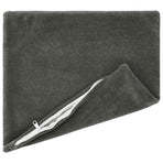 Cushion 2 pcs HEERLEN Anthracite 45 x 45 cm Microfiber Fleece