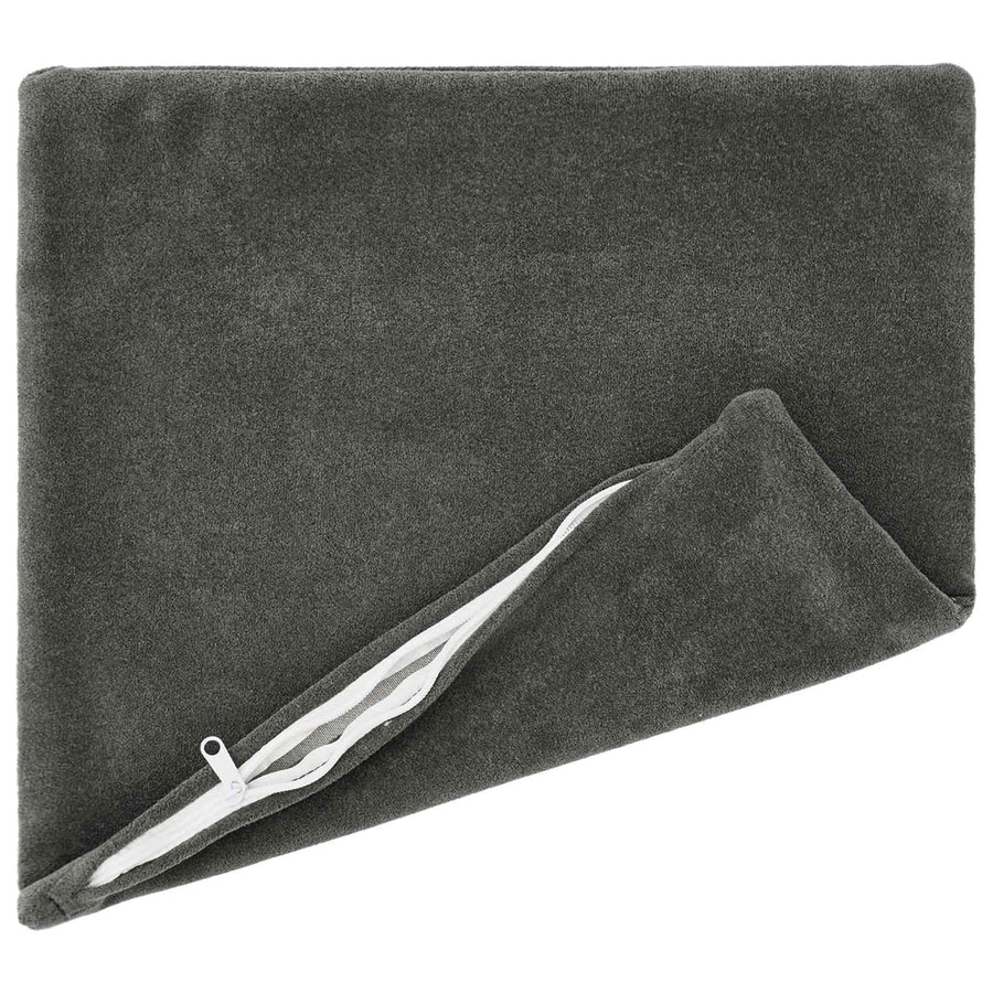 Cushion 2 pcs HEERLEN Anthracite 45 x 45 cm Microfiber Fleece